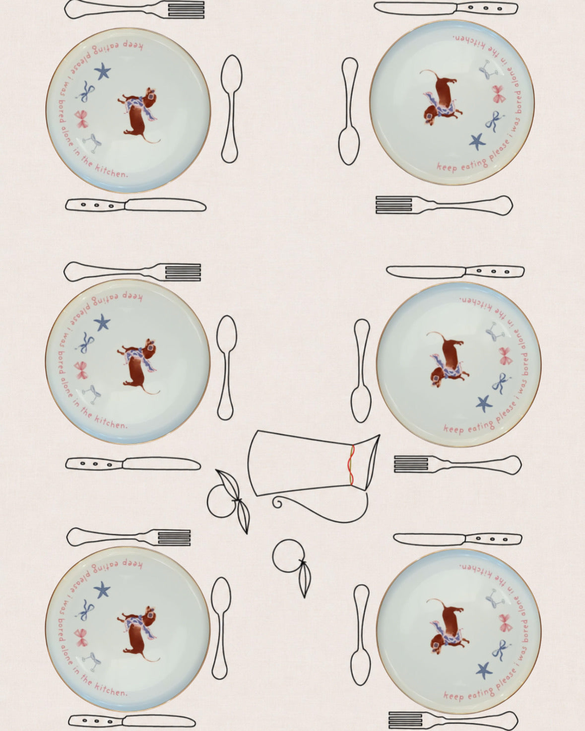 pretty bored pup plate