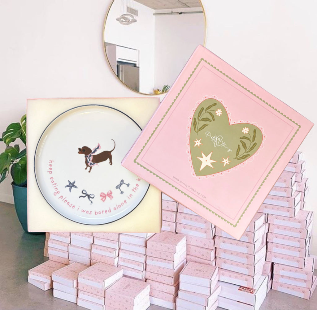 pretty bored pup plate