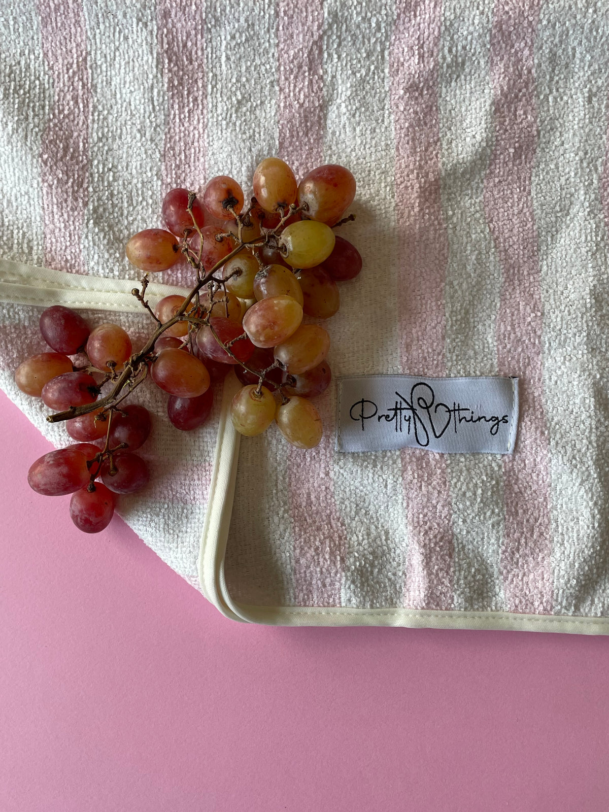pretty striped kitchen towel set
