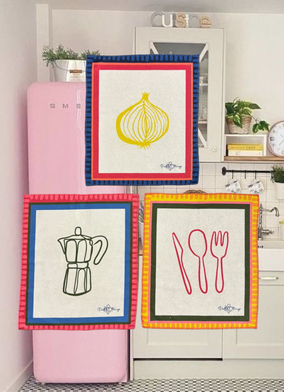 pretty kitchen towel set