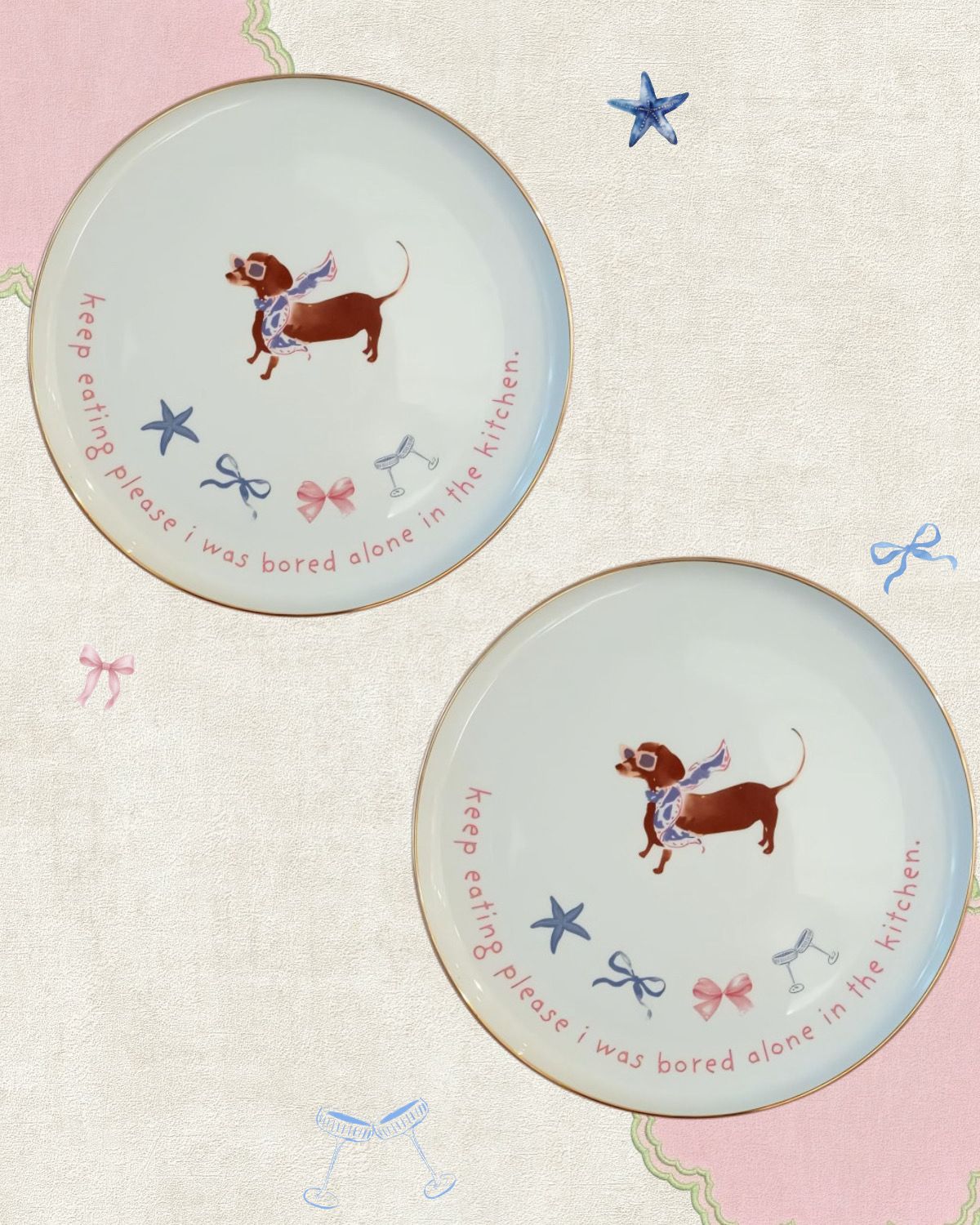 pretty bored pup plate