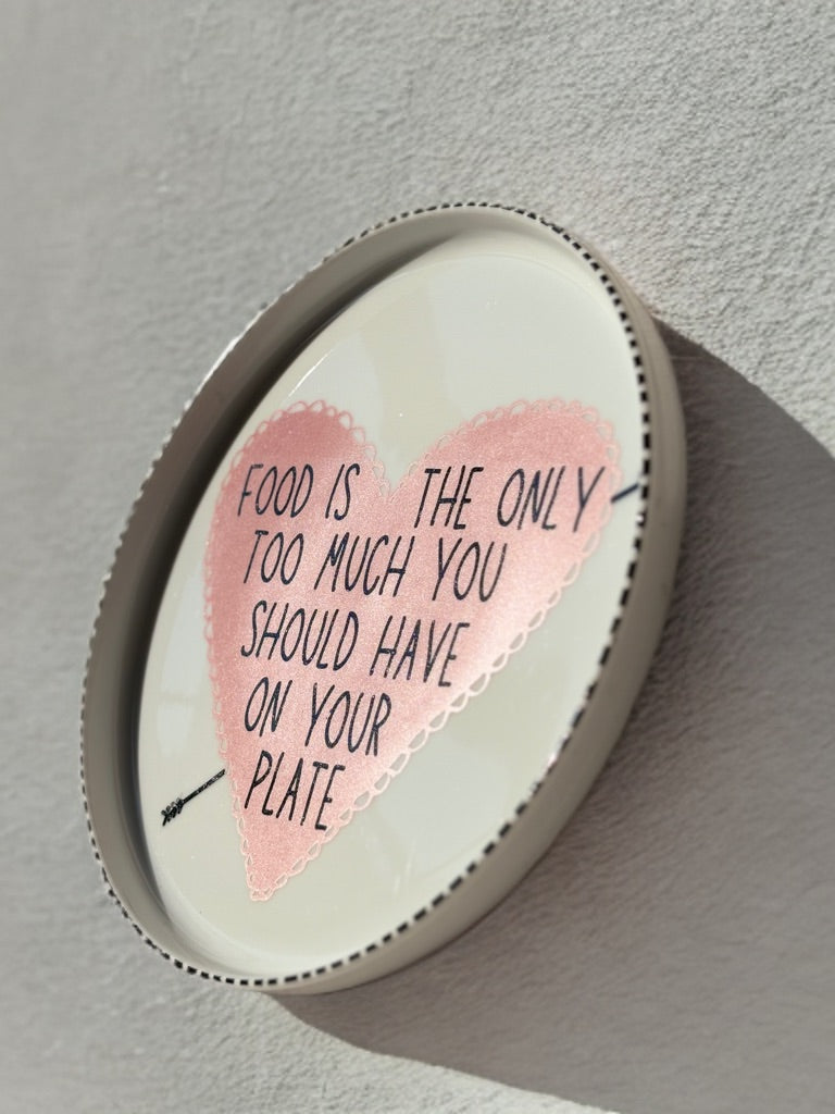 pretty too much plate