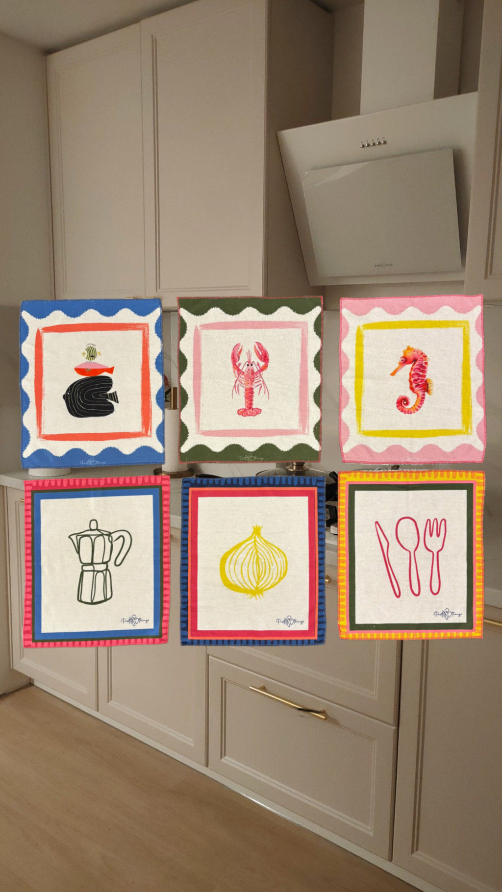 pretty kitchen towel set