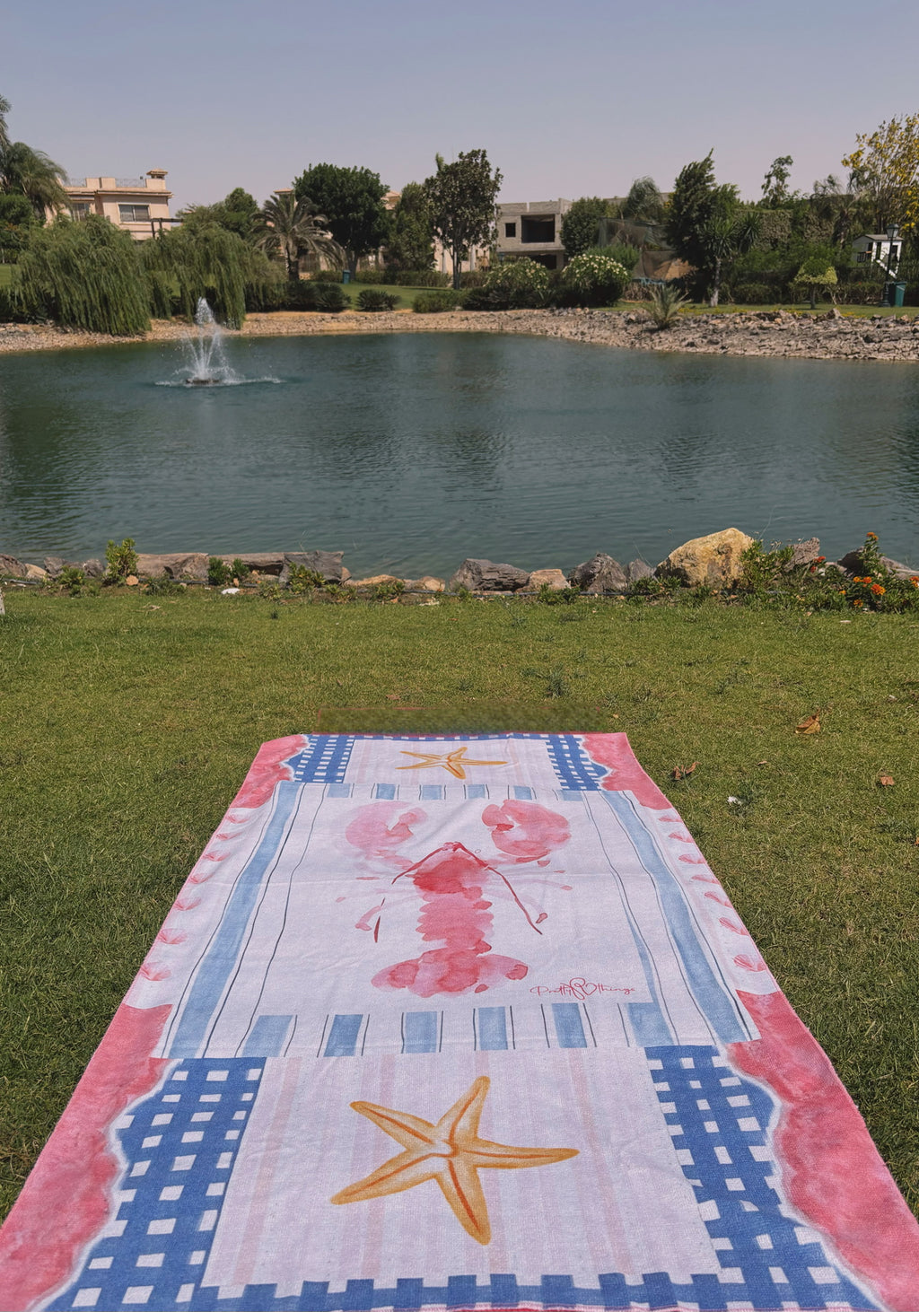 pretty claws beach towel