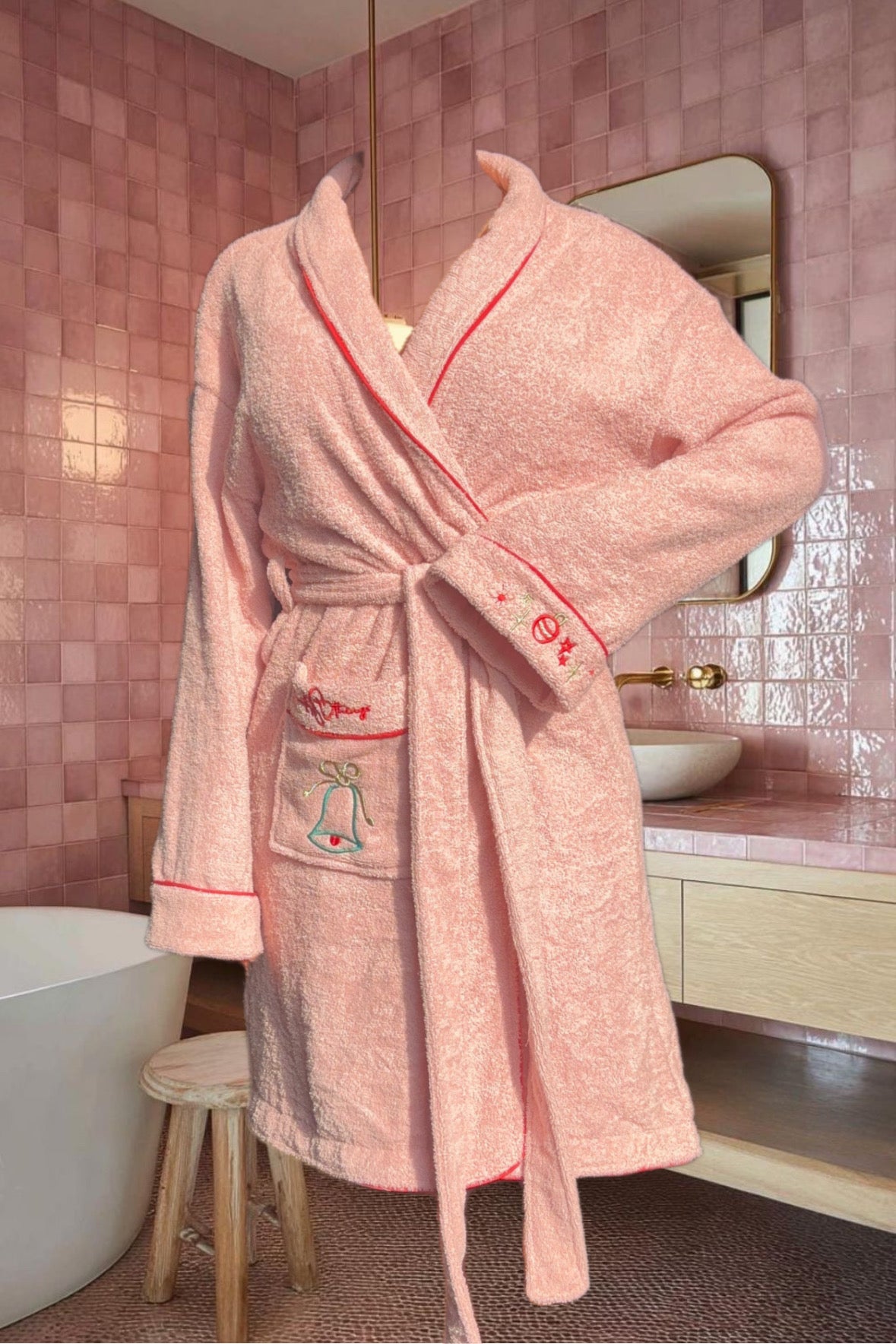 pretty christmas bathrobe