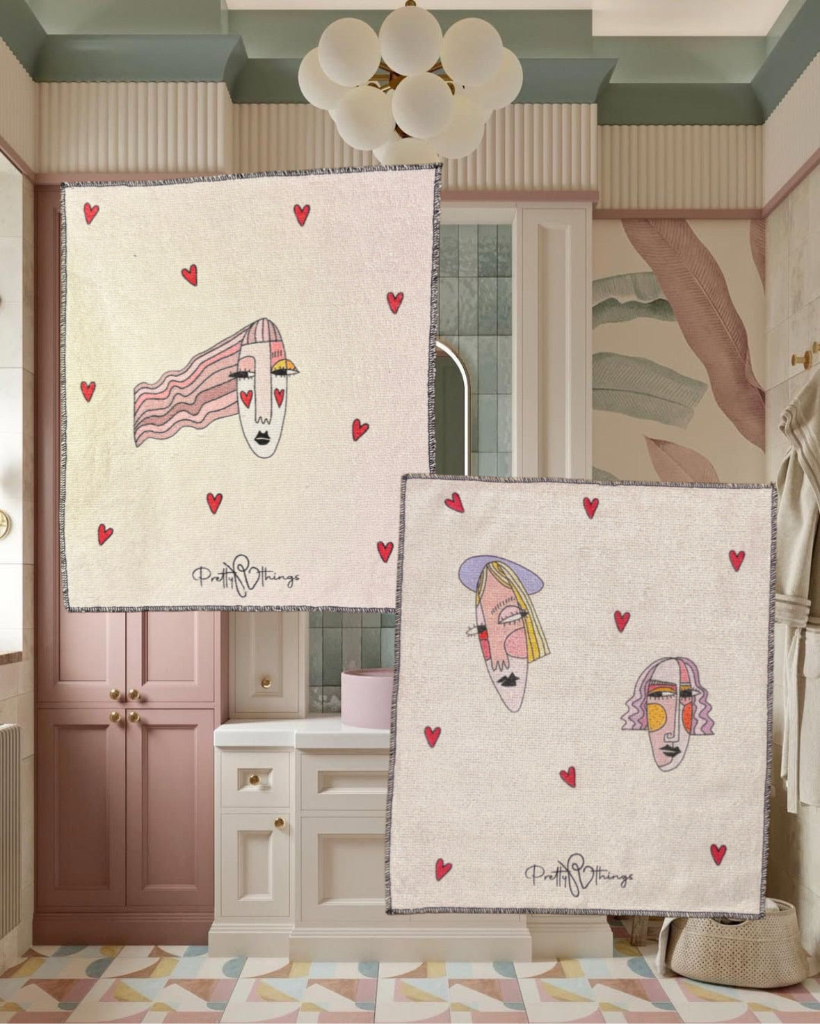 pretty face towel set