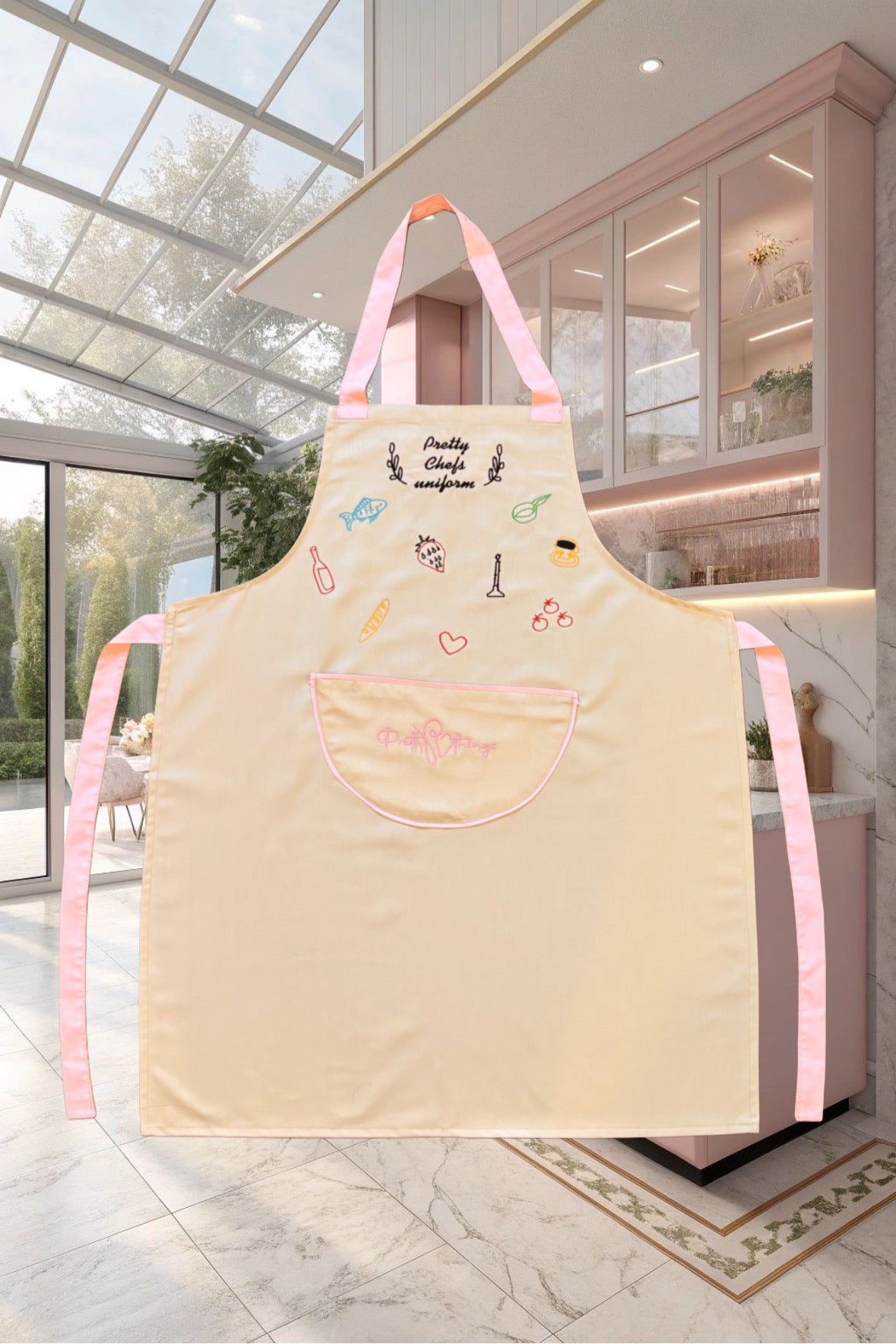 pretty chef apron