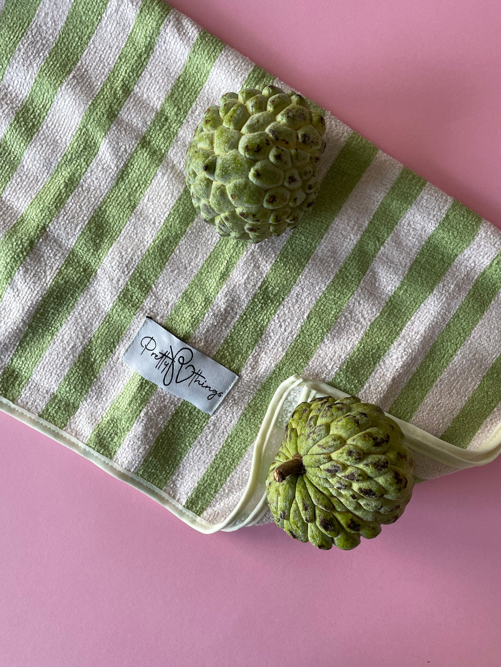 pretty striped kitchen towel set