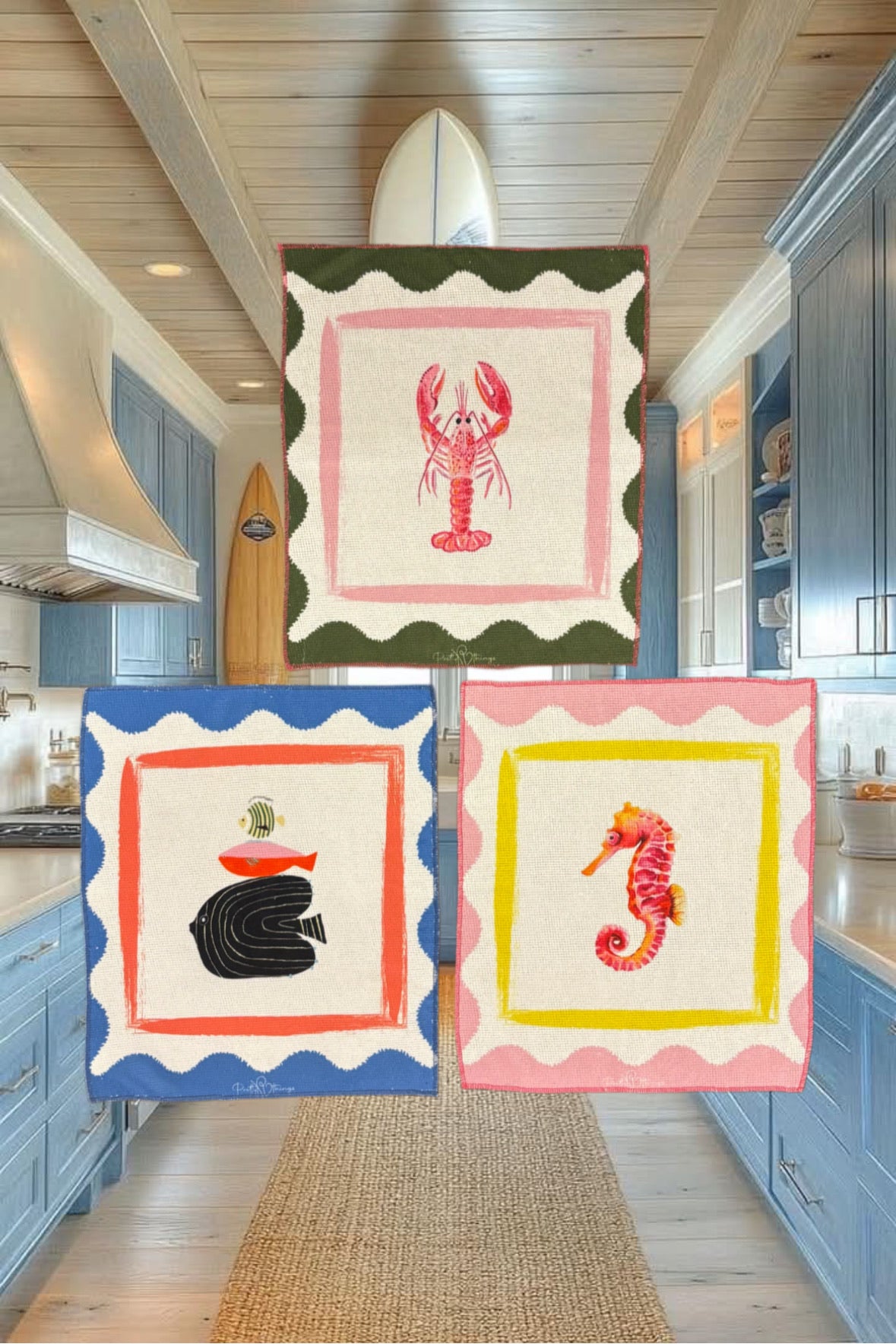 pretty kitchen towel set