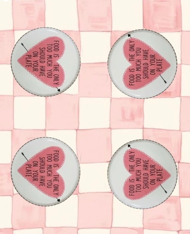 pretty too much plate