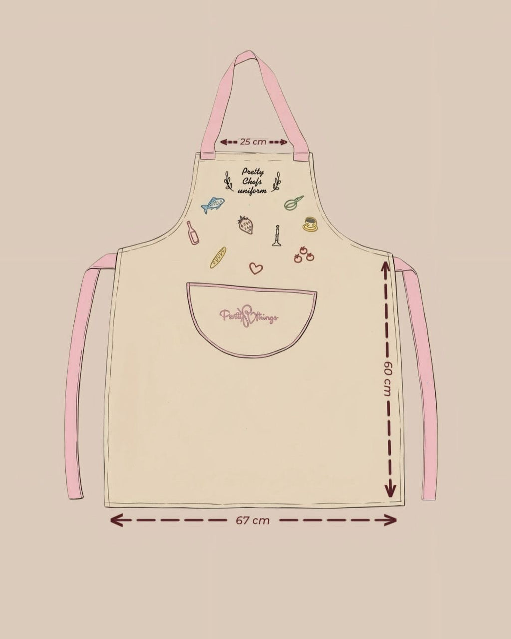 pretty chef apron