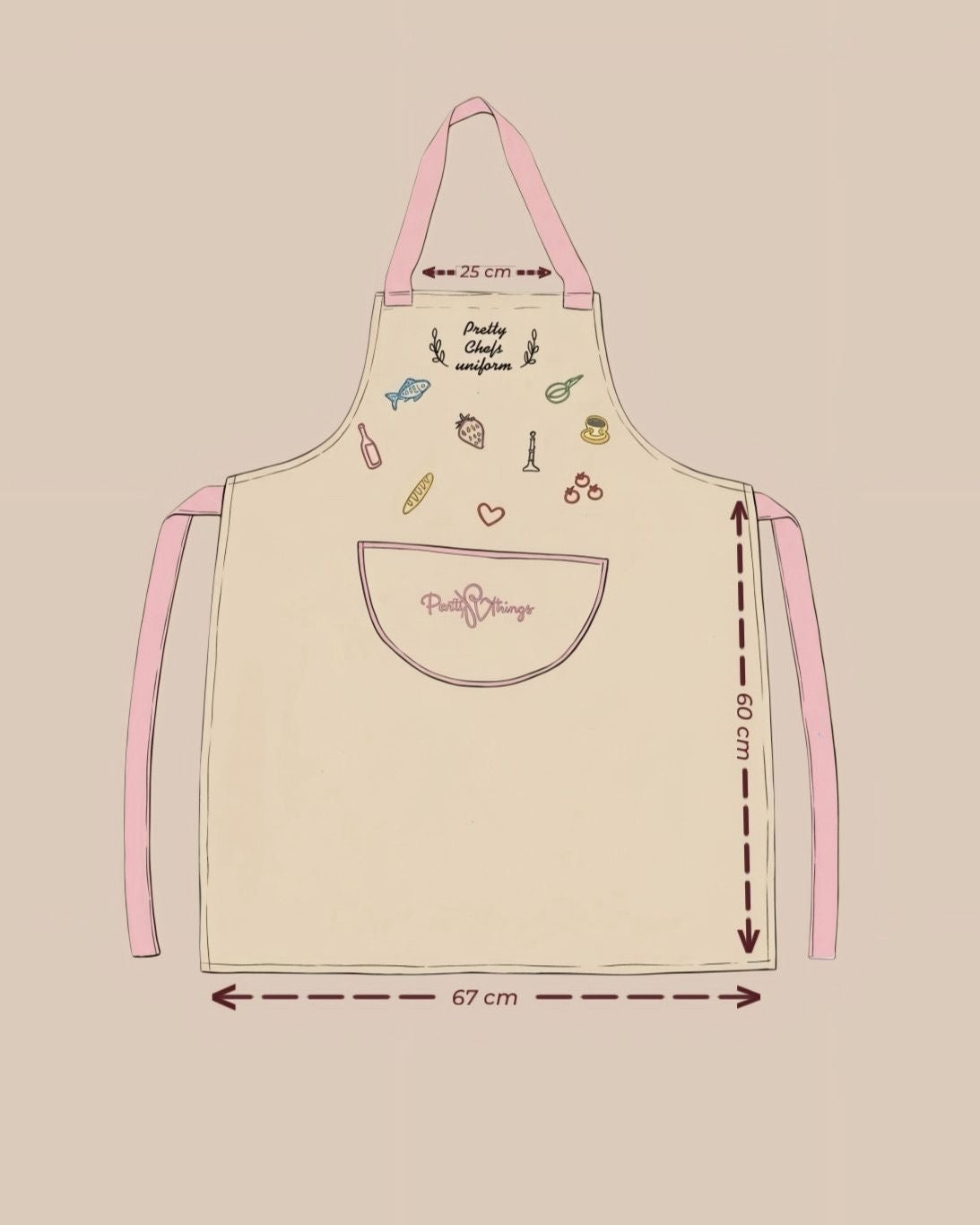 pretty chef apron