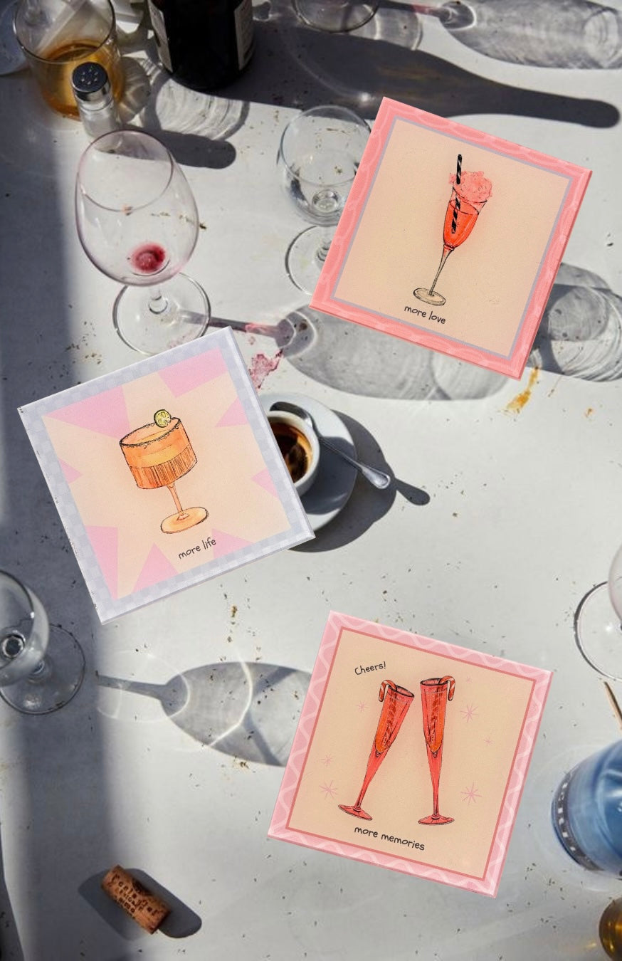 pretty more coaster set