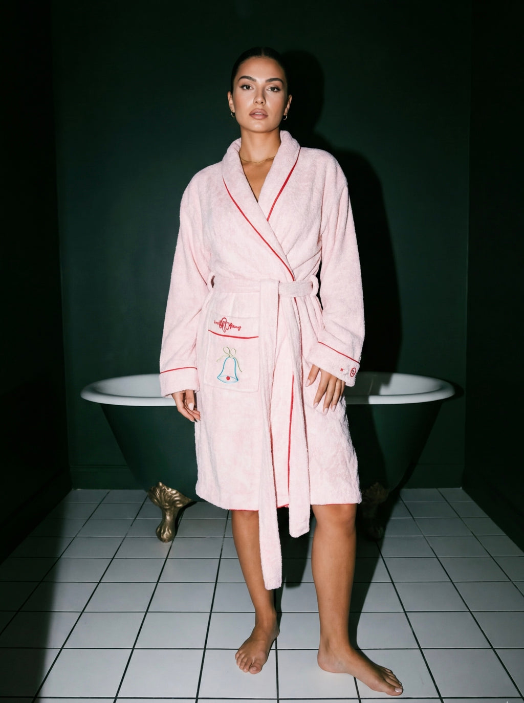 pretty christmas bathrobe