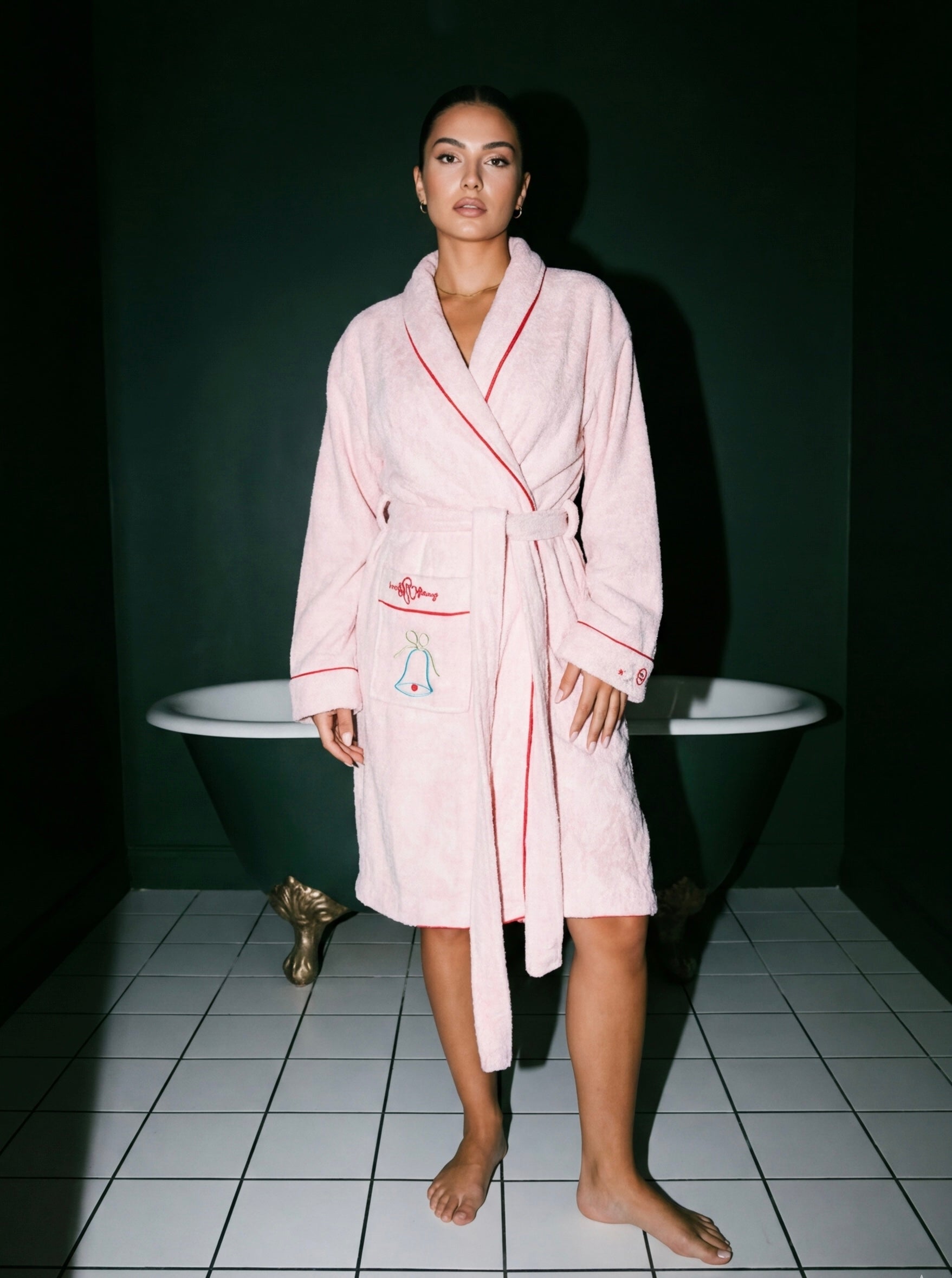 pretty christmas bathrobe