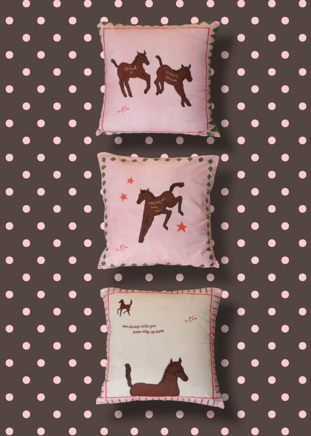 pretty horse cushion covers