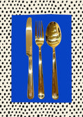 pretty gold cutlery set