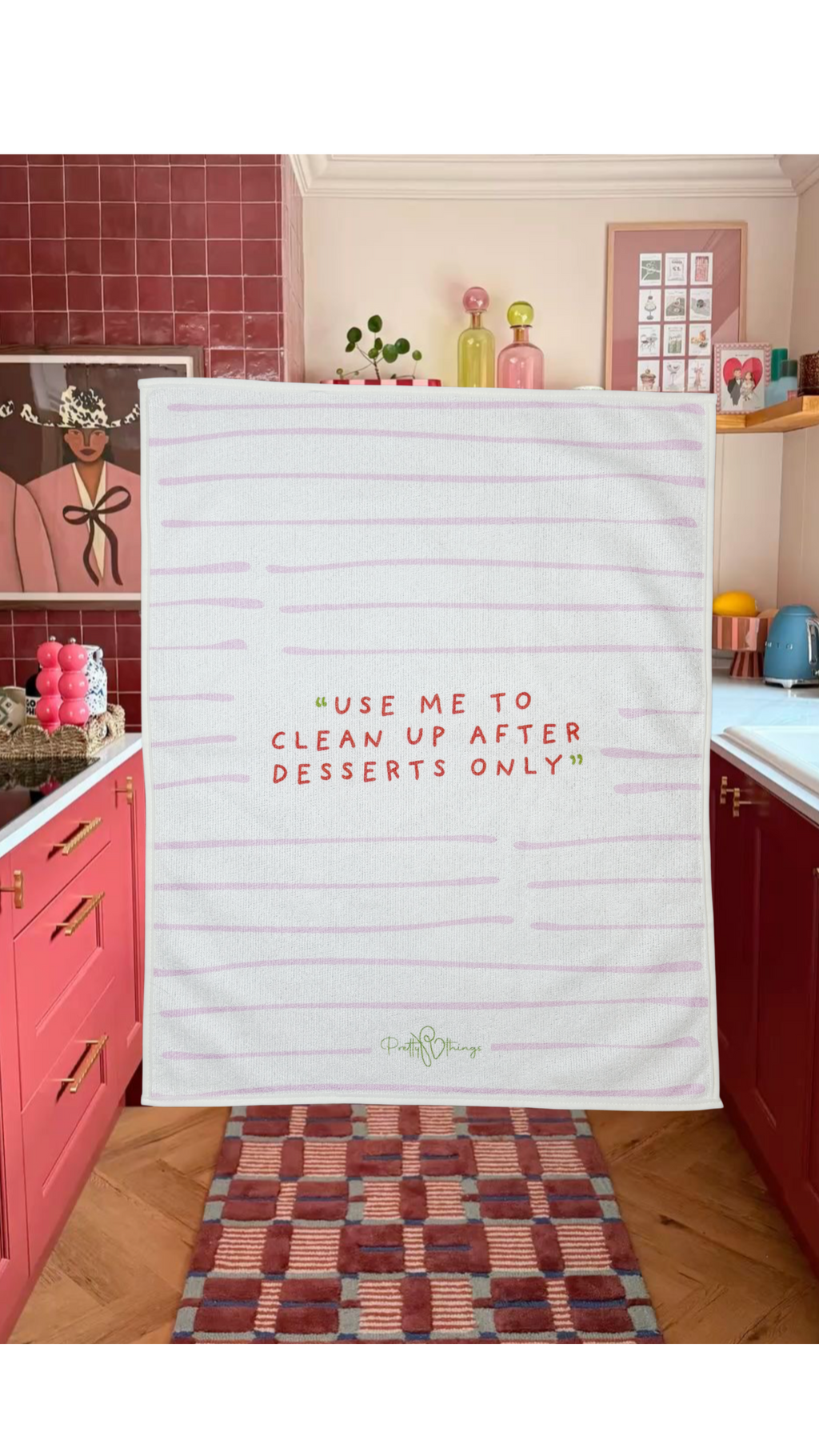 pretty cooked kitchen towel set
