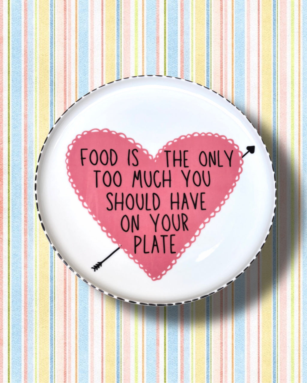 pretty too much plate