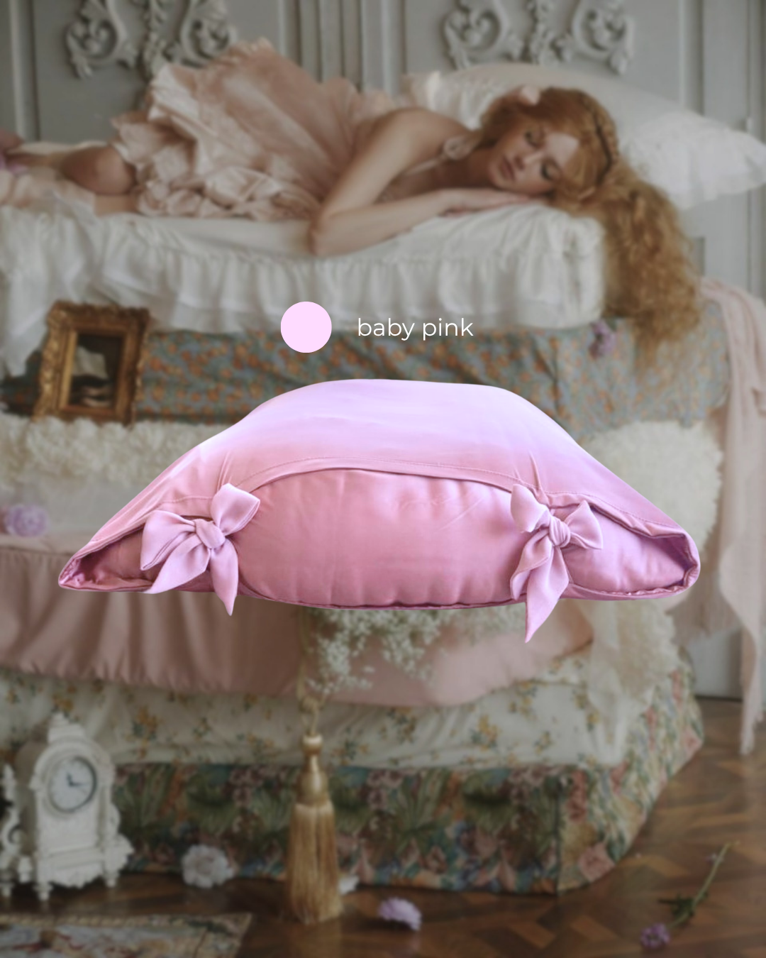 pretty silk pillowcase