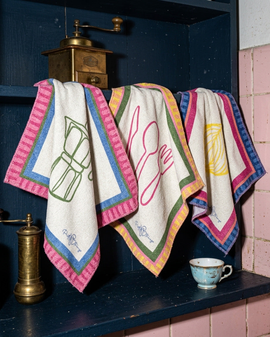 pretty kitchen towel set