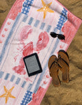 pretty claws beach towel