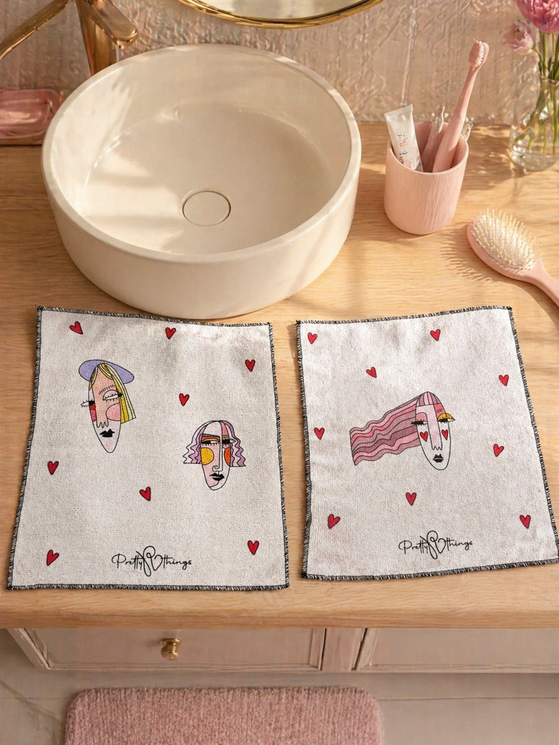 pretty face towel set