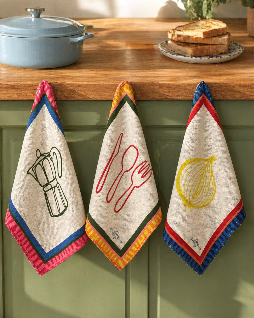 pretty kitchen towel set