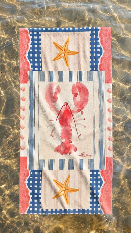 pretty claws beach towel