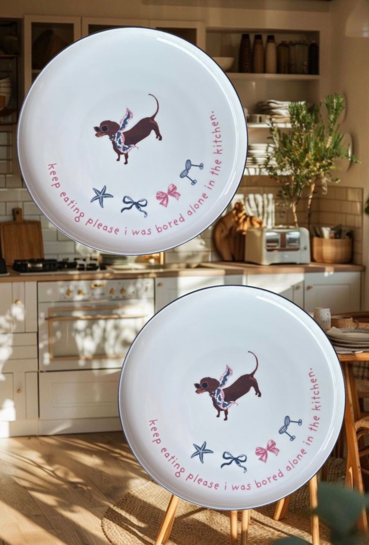 pretty bored pup plate